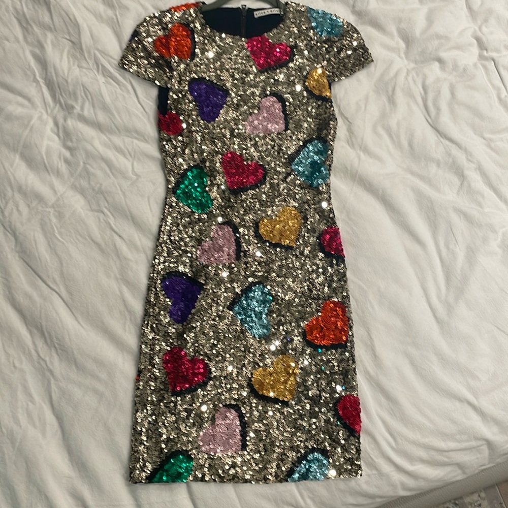 Alice and Olivia brand new sequence dress size 0